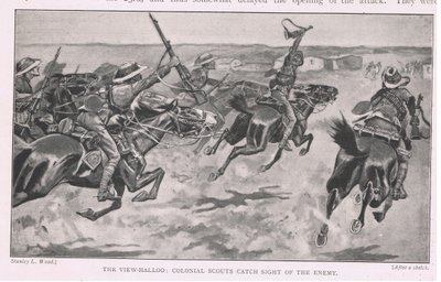 The view halloo: colonial scouts catch sight of the enemy by Stanley L. Wood